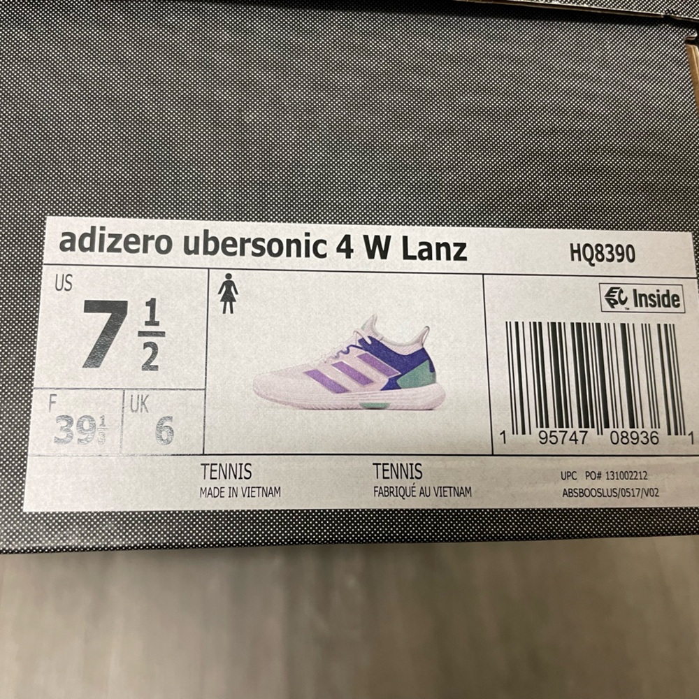 Last pair!!! WOMEN'S ADIZERO UBERSONIC 4 TENNIS SHOES FROM ADIDAS - Picture 10 of 10